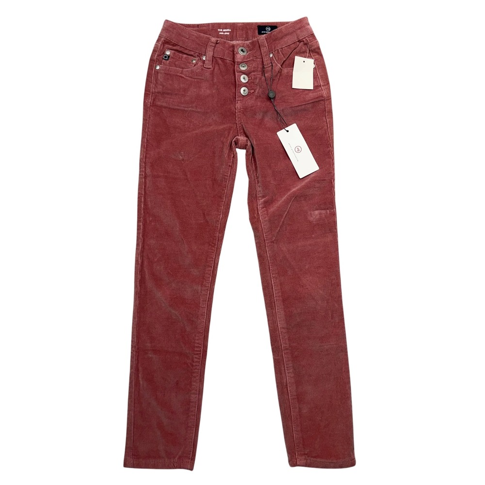 AG Adriano Goldschmied Corduroy Pants Girls Size 10 Pink The Adora Ankle Skinny